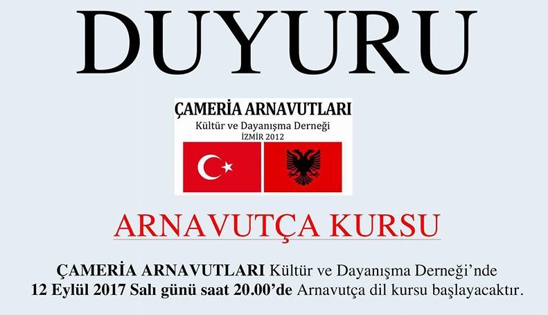 İzmir Çameria Arnavutları Derneği – Arnavutça Kursu