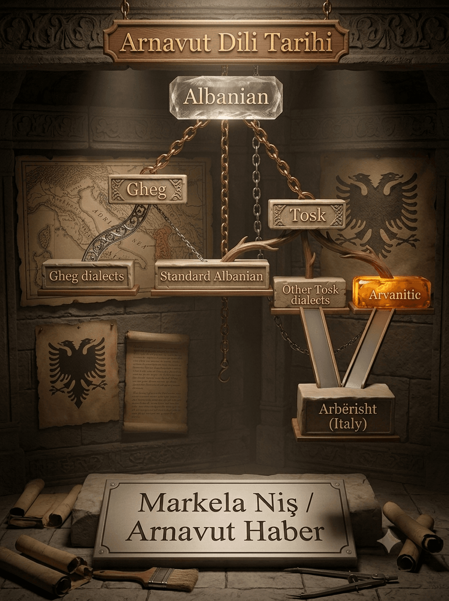 Markela NİŞ; ARNAVUT DİL TARİHİ