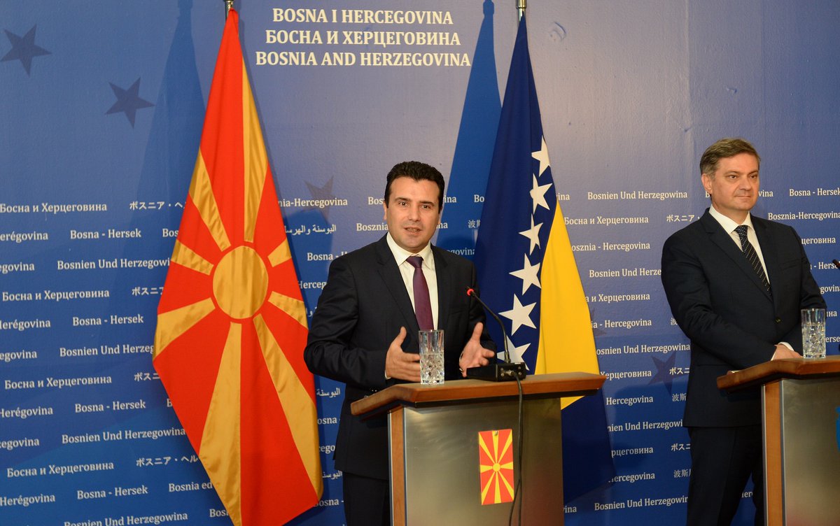 Makedonya Başbakanı Zaev Bosna Hersek’i Ziyaret Etti