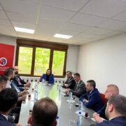 KTTO Bafra’dan gelen Kosovalı heyeti kabul etti.