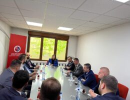 KTTO Bafra’dan gelen Kosovalı heyeti kabul etti.