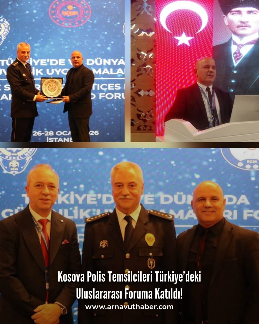 Kosova Polisi, Türkiye’de düzenlenen uluslararası güvenlik forumuna katıldı.