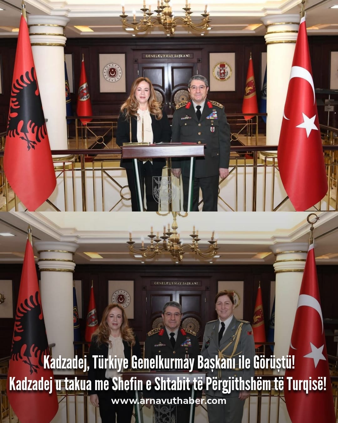 Arnavutluk ve Türkiye Arasında Askerî İş Birliği Görüşmesi