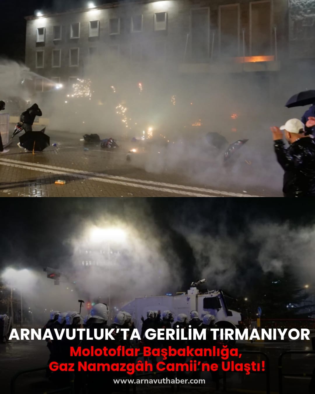 Tiran’da Hükümet Karşıtı Protesto Şiddetlendi: