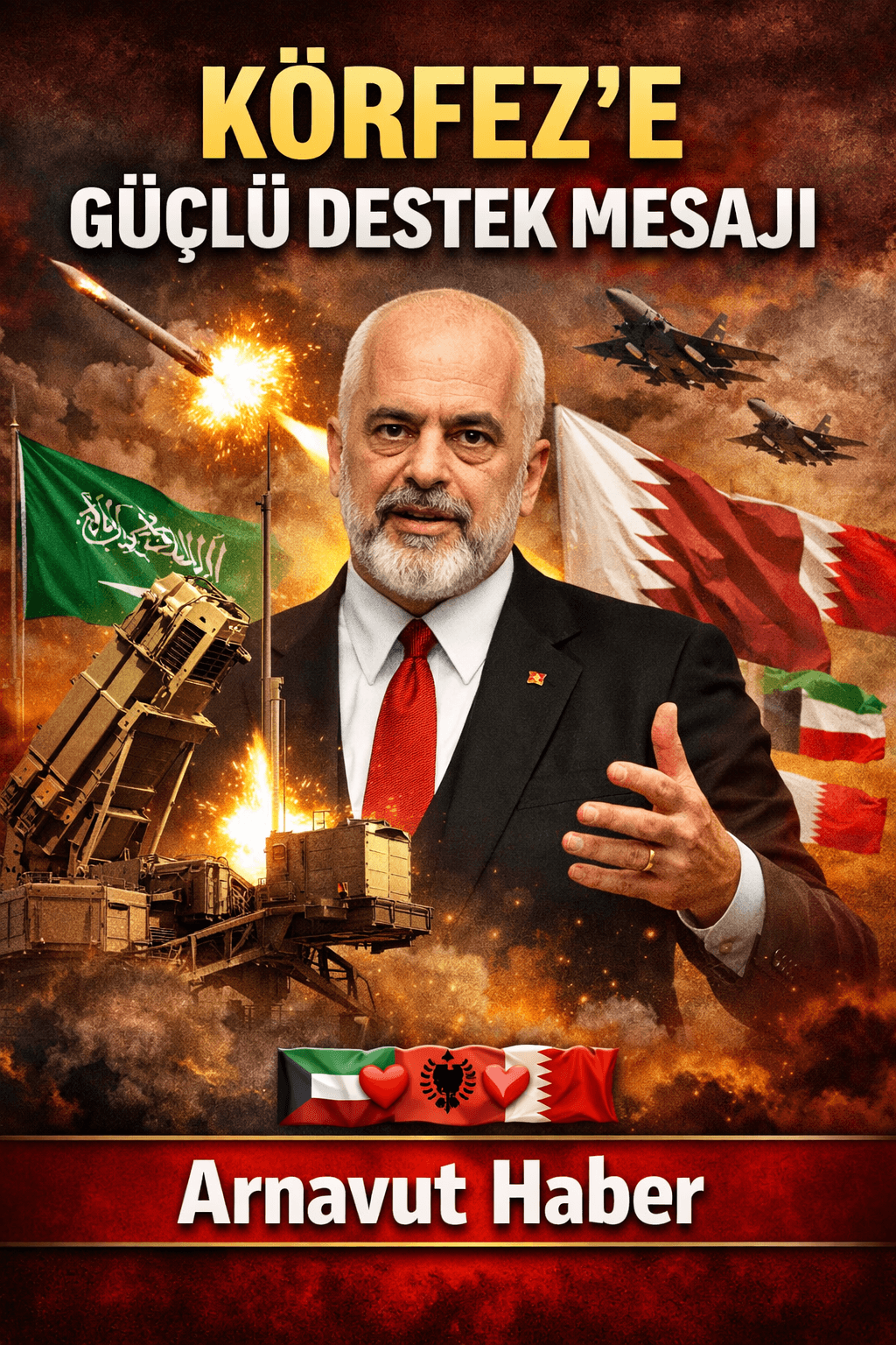 Edi Rama’dan Körfez Ülkelerine Güçlü Destek Mesajı