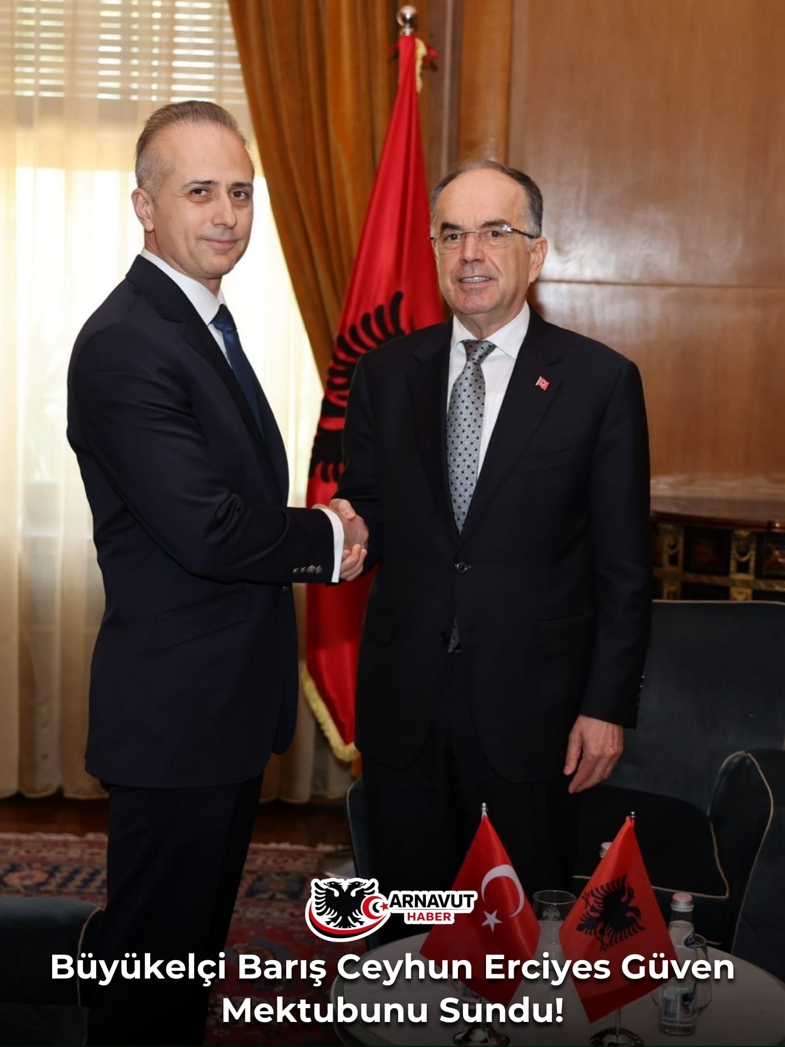 Tiran’da Diplomasi Trafiği: Büyükelçi Barış Ceyhun Erciyes Güven Mektubunu Sundu