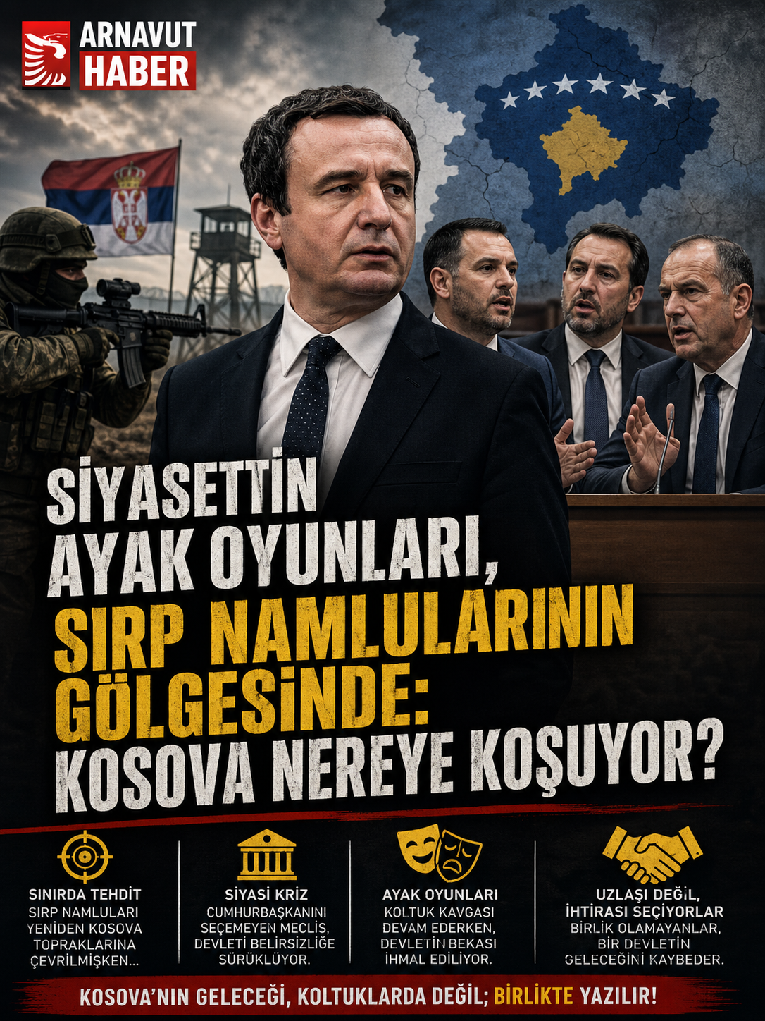 SİYASETİN AYAK OYUNLARI, SIRP NAMLULARININ GÖLGESİNDE: KOSOVA NEREYE KOŞUYOR?