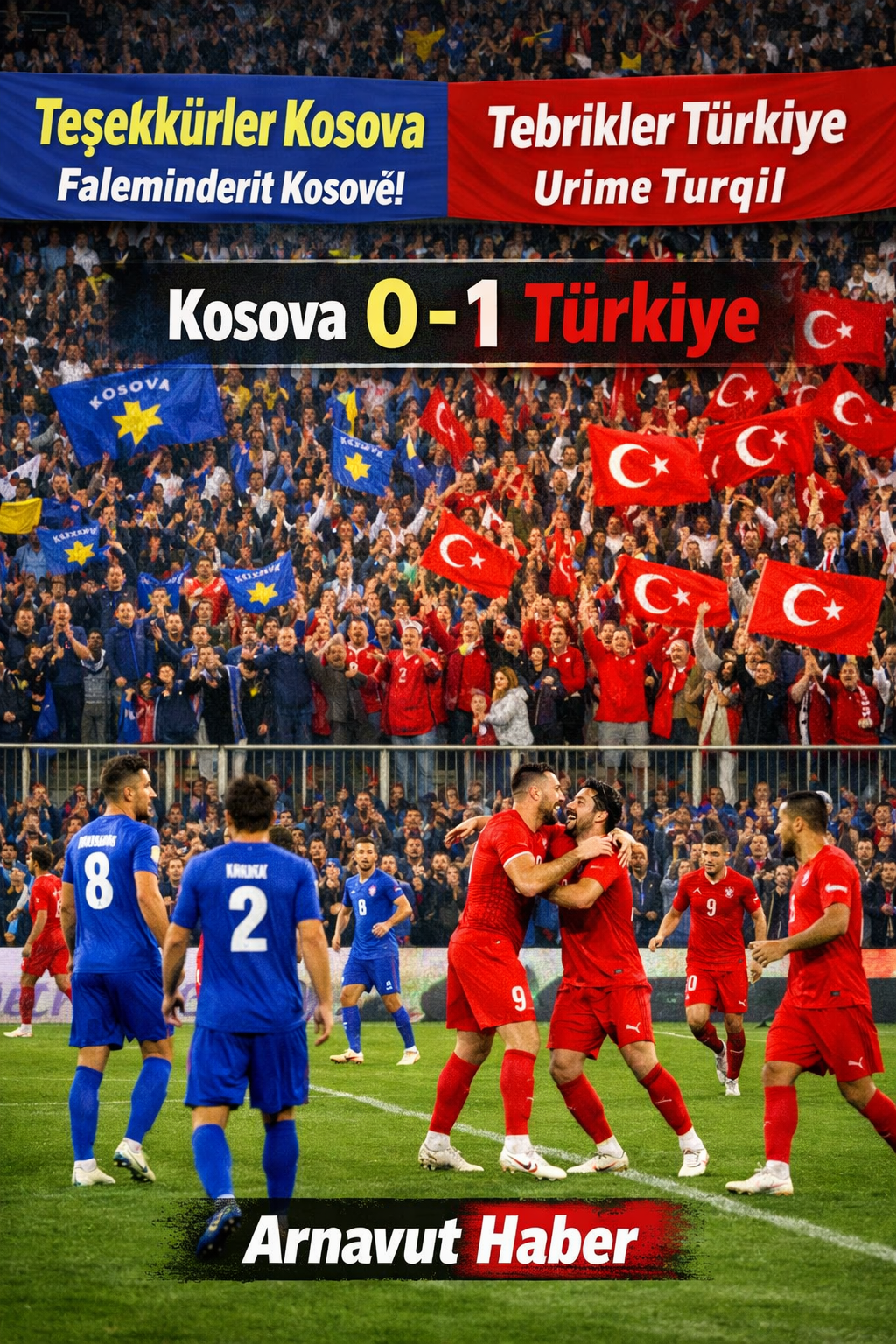 Priştine’de Dostluk Kazandı: Türkiye, Kosova’yı Tek Golle Geçti