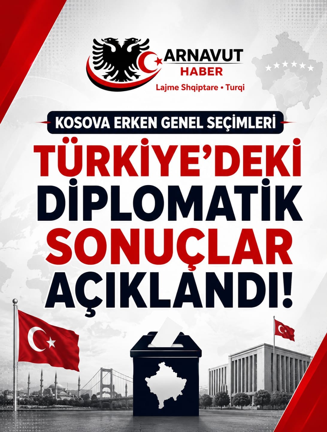 Kosova seçimleri:  Türkiye’de Kullanılan Oylar Sayıldı.