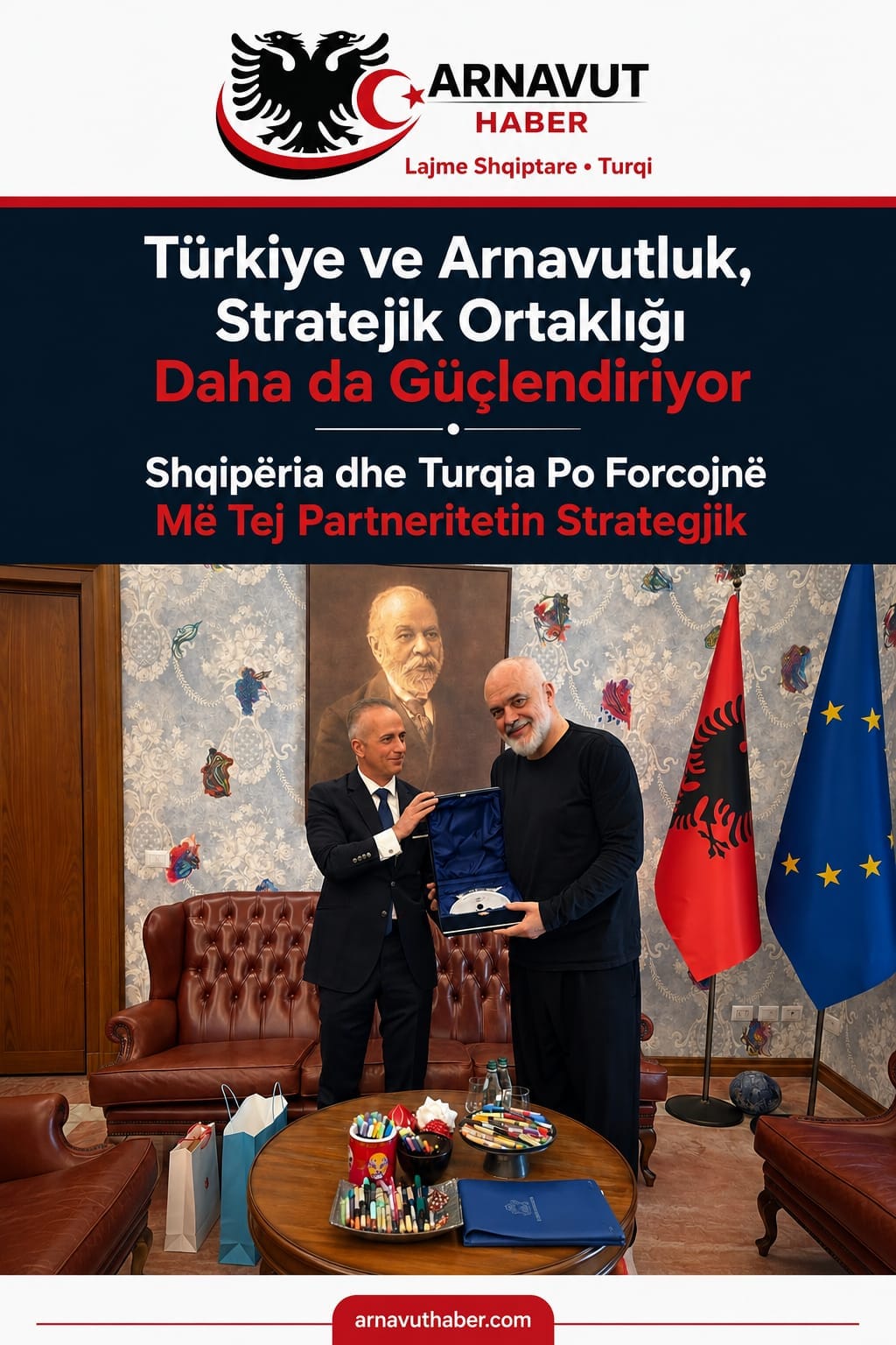 Edi Rama, Türkiye’nin Tiran Büyükelçisi Ceyhun Erciyes’i Kabul Etti