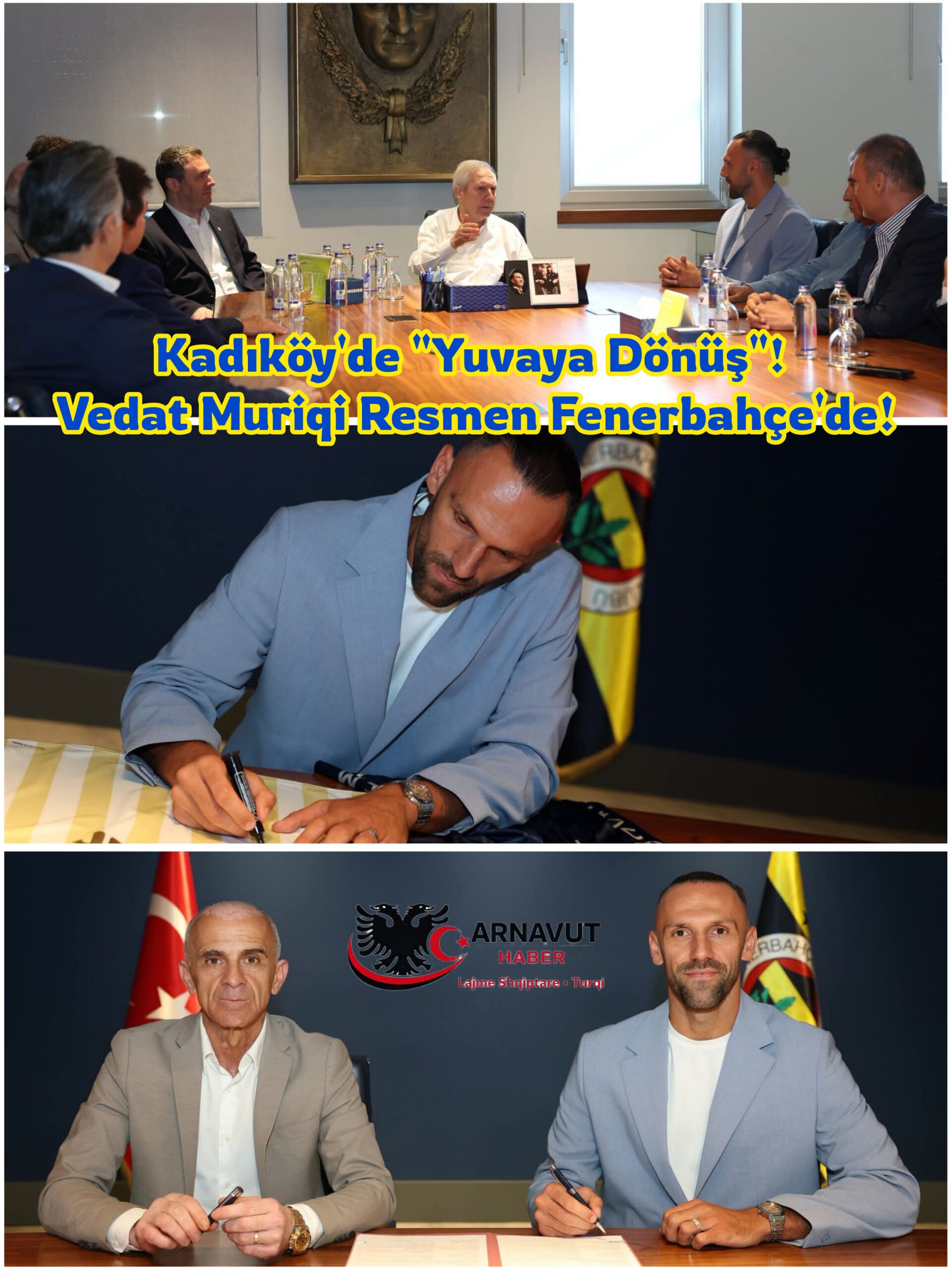 Kadıköy’de “Yuvaya Dönüş”! Vedat Muriqi Resmen Fenerbahçe’de!