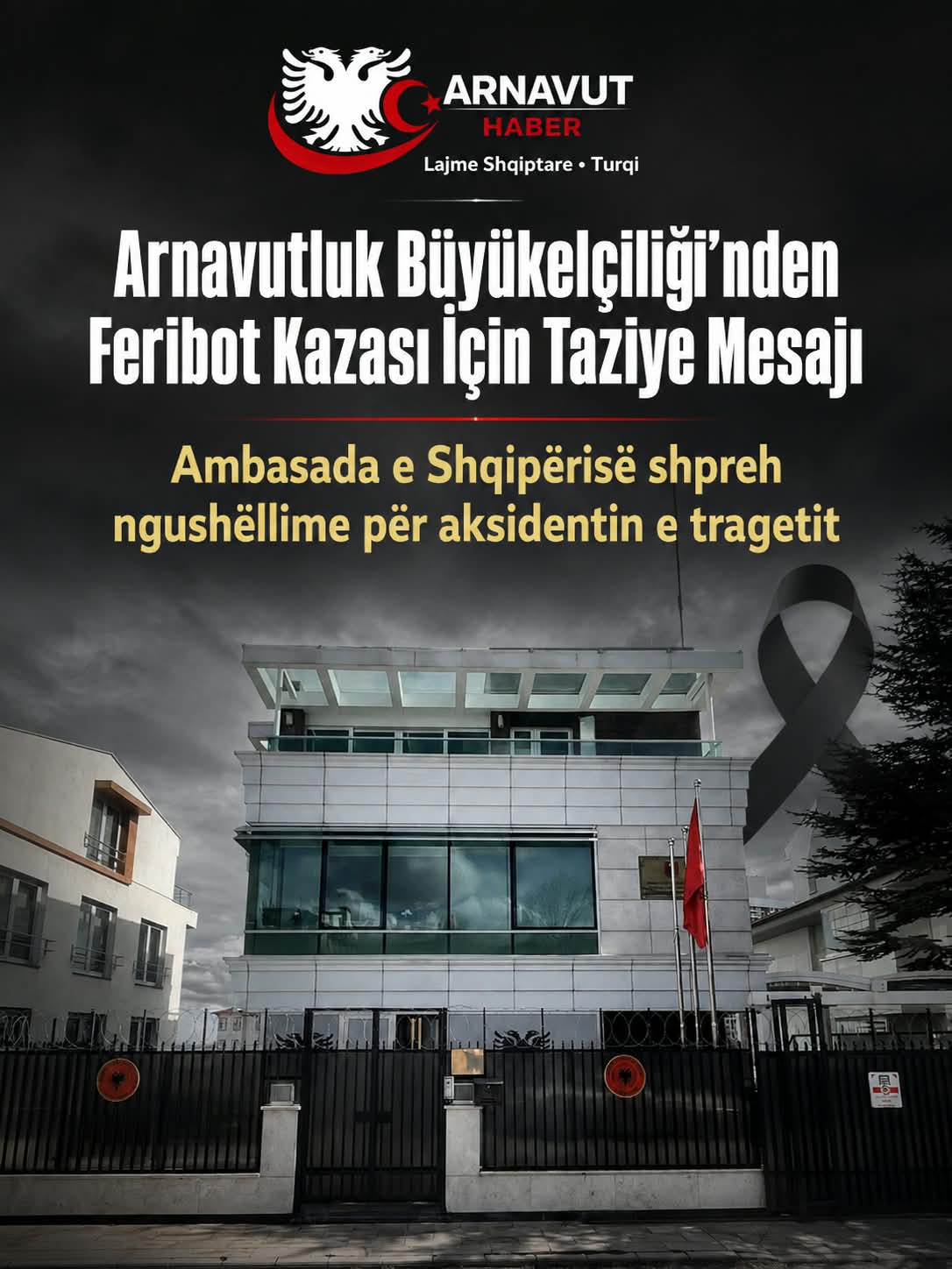 Arnavutluk’tan Feribot Kazası için Taziye Mesajı