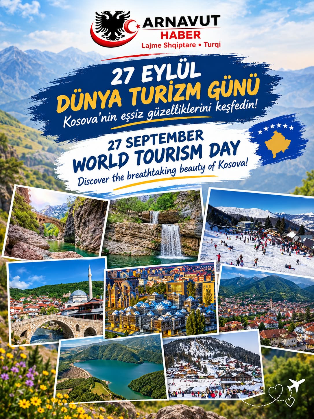 27 Eylül Dünya Turizm Günü Kosova