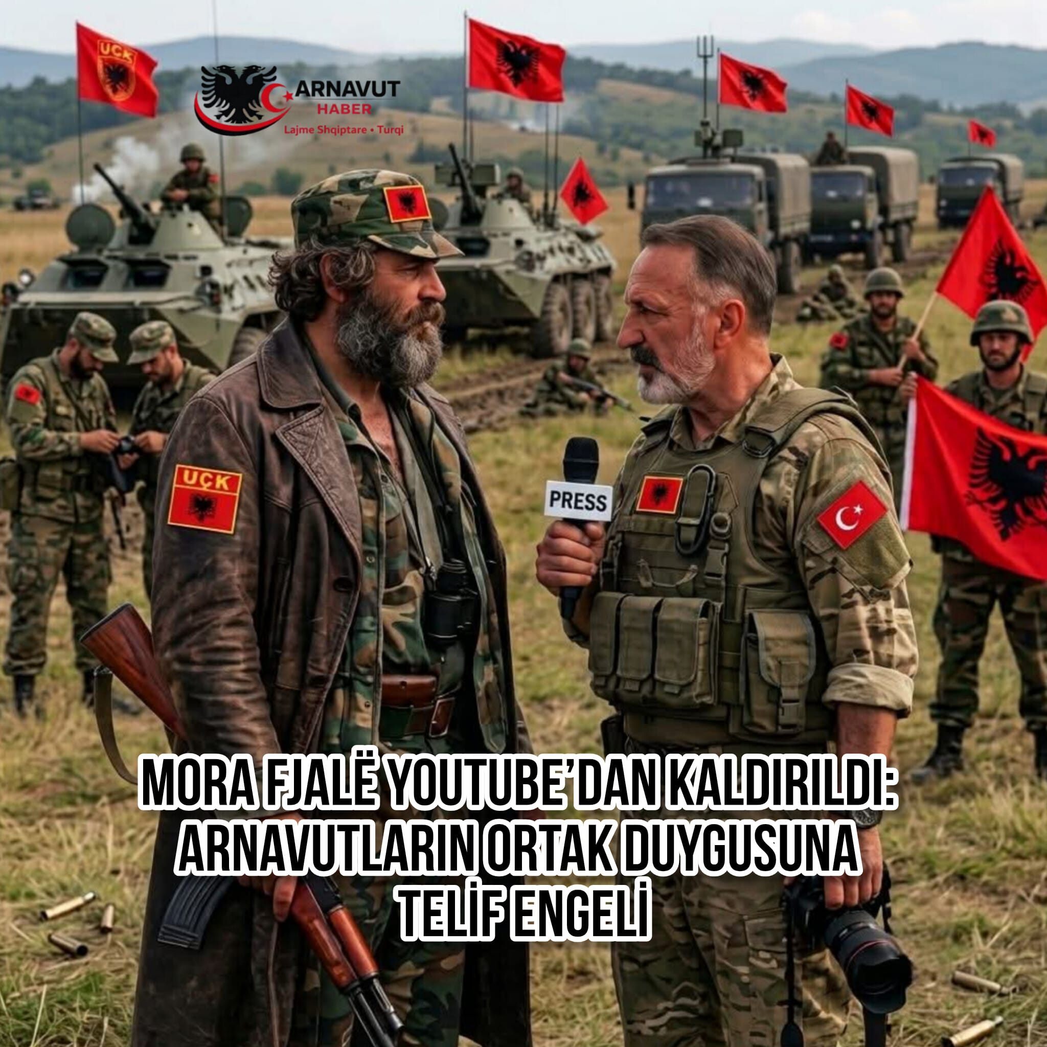 MORA FJALË YOUTUBE’DAN KALDIRILDI: ARNAVUTLARIN ORTAK DUYGUSUNA TELİF ENGELİ