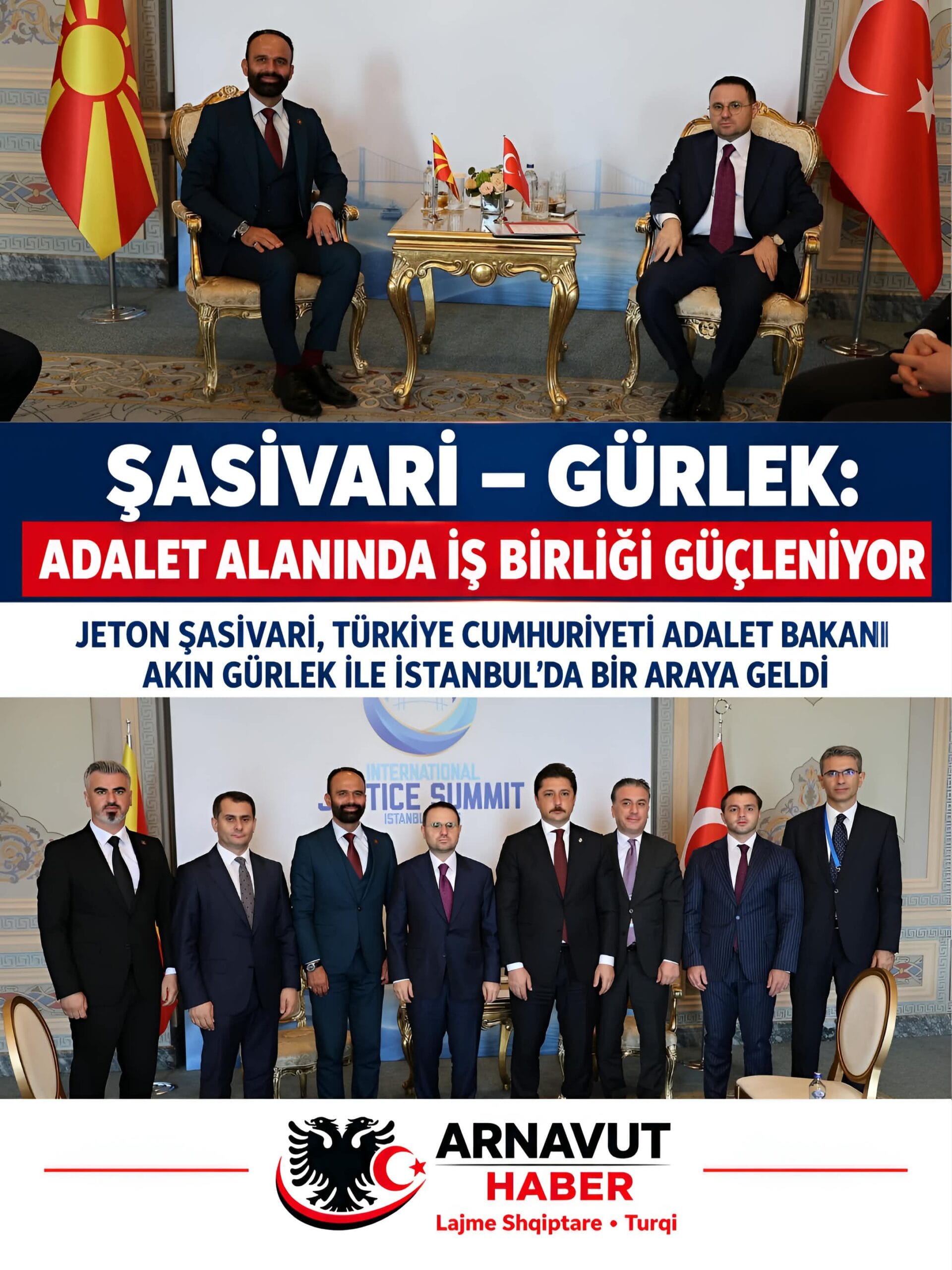 TÜRKİYE İLE KUZEY MAKEDONYA ARASINDA ADALET ALANINDA İŞ BİRLİĞİ