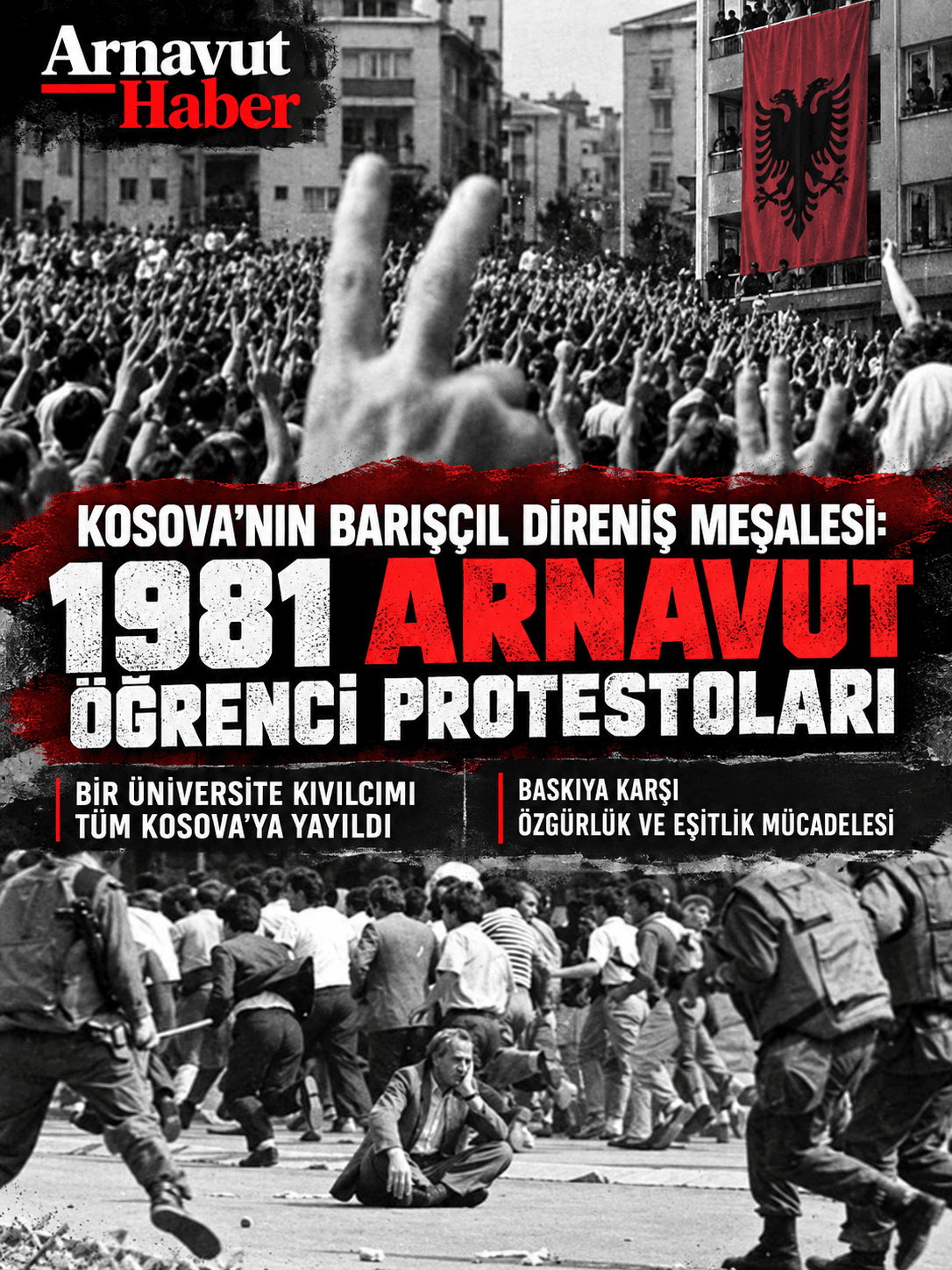 KOSOVA’NIN 1981 BARIŞÇIL DİRENİŞ MEŞALESİ